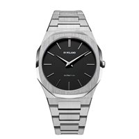 Orologio D1 Milano Uomo Re_Silver Ultra Thin 40 mm in Acciaio D1-UTBJ40
